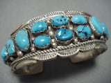 Superlative Vintage Native American Jewelry Navajo Synergy Turquoise Sterling Silver Begay Bracelet-Nativo Arts
