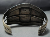Superlative Vintage Native American Jewelry Navajo Turquoise Sterling Silver Cuff Bracelet Old-Nativo Arts