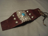 Superlative Vintage Navajo Hand Hammered Turquoise Native American Jewelry Silver Ketoh Bracelet-Nativo Arts