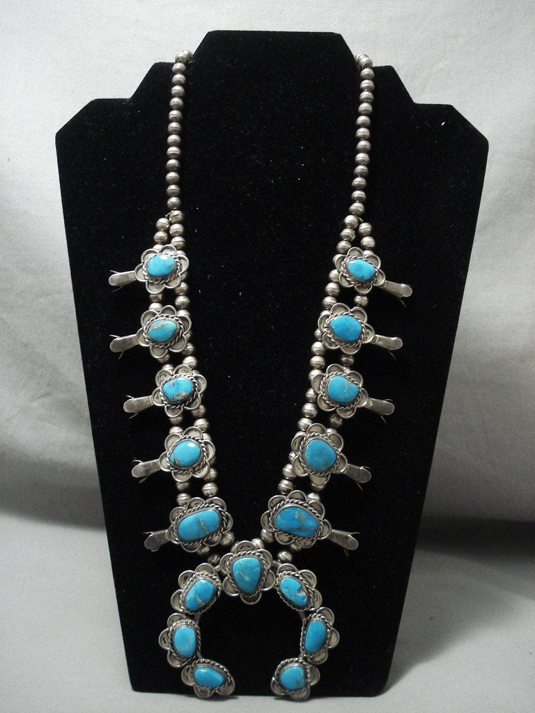 Superlative Vintage Navajo Morenci Turquoise Native American