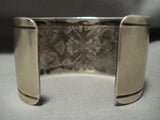 Supreme Intricacy! Vintage Hopi/ Navajo Native American Jewelry Silver Geometric Bracelet-Nativo Arts
