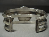 Supreme Vintage Navajo 'Triple Carico Lake Turquoise' Native American Jewelry Silver Bracelet-Nativo Arts