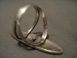 Tall And Towering Vintage Hopi Maiden Geometric Native American Jewelry Silver Ring-Nativo Arts