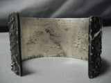 Thcik And Heavy!! 112 Grams Native American Sterling Silver Bracelet Cuff-Nativo Arts