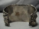 The Best Leaf Vintage Native American Jewelry Navajo Turquoise Sterling Silver Bracelet Old Cuff-Nativo Arts