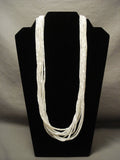 The Best Modernistic Santo Domingo Pearl Heishi Native American Jewelry Silver Necklace-Nativo Arts