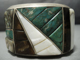 The Best Vintage Native American Jewelry Navajo Daniel Benally Green Turquoise Sterling Silver Bracelet-Nativo Arts
