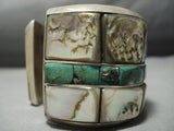 The Best Vintage Native American Jewelry Navajo Daniel Benally Green Turquoise Sterling Silver Bracelet-Nativo Arts
