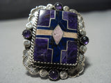 The Best Vintage Native American Jewelry Navajo Sugulite Amethyst Sterling Silver Ring Old-Nativo Arts
