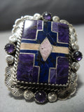 The Best Vintage Native American Jewelry Navajo Sugulite Amethyst Sterling Silver Ring Old-Nativo Arts