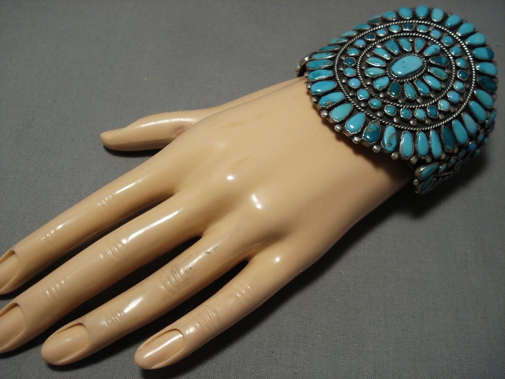 【Navajo Victor Begay】ナンバーエイトターコイズ バングル The Best Vintage Native American Jewelry Navajo Victor Moses Begay