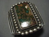 The Best Vintage Native American Navajo Rick Martinez Royston Turquoise Sterling Silver Bracelet-Nativo Arts