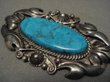 The Best Vintage Navajo Liz Whitman Turquoise Native American Jewelry Silver Pin-Nativo Arts