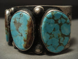 The Best Vintage Navajo Nel Burbank #8 Turquoise Native American Jewelry Silver 125 Gram Bracelet-Nativo Arts