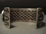 The Best Vintage Navajo Nel Burbank #8 Turquoise Native American Jewelry Silver 125 Gram Bracelet-Nativo Arts