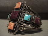 The Best Vintage Navajo Spiny Oyster Turquoise Native American Jewelry Silver Bracelet-Nativo Arts