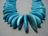 The Best Vintage Navajo Teardrop Turquoise Native American Jewelry Necklace Old-Nativo Arts