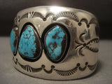 The Best Vintage Navajo Tommy Jackson Bisbee Turquoise Native American Jewelry Silver Bracelet-Nativo Arts