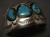 The Best Vintage Navajo Tommy Jackson Bisbee Turquoise Native American Jewelry Silver Bracelet-Nativo Arts