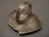 The Biggest And Best Vintage Navajo Abalone Native American Jewelry Silver Ring Old-Nativo Arts