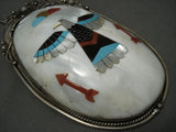 The Biggest And Best Vintage Navajo Ben Begaye Turquoise Native American Jewelry Silver Necklace-Nativo Arts