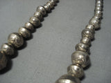 The Biggest Best Vintage Native American Jewelry Navajo Thomas Singer Turquoise Sterling Silver Necklace-Nativo Arts