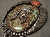 The Biggest & Best Vintage Navajo Yellowhorse Royston Turquoise Native American Jewelry Silver Necklace-Nativo Arts