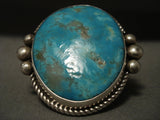 The Biggest Vintage Santo Domingo Turquoise Native American Jewelry Silver Ring We Have Ever Seen!-Nativo Arts