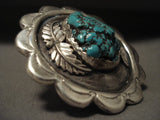 The Biggest Vintage Zuni Turquoise Native American Jewelry Silver Ring Old-Nativo Arts