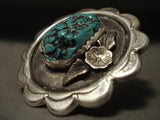 The Biggest Vintage Zuni Turquoise Native American Jewelry Silver Ring Old-Nativo Arts