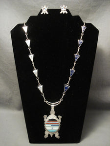 The Finest Navajo Native American Jewelry jewelry Harold Smith Necklace And Earrings-Nativo Arts