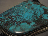 The Largest Vintage Navajo Red Mountain Turquoise Native American Jewelry Silver Bolo Tie-Nativo Arts