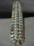 The Longest And Biggest Navajo Royston Turquoise Native American Jewelry Silver Ring-Nativo Arts