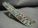 The Longest And Biggest Navajo Royston Turquoise Native American Jewelry Silver Ring-Nativo Arts