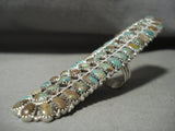 The Longest And Biggest Navajo Royston Turquoise Native American Jewelry Silver Ring-Nativo Arts