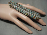The Longest And Biggest Navajo Royston Turquoise Native American Jewelry Silver Ring-Nativo Arts