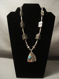 The Most Rare Thomas Singer Hallmark Vintage Navajo Native American Jewelry jewelry 'Triangle Tube' Necklace-Nativo Arts