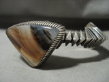 The Most Talented Native American Jewelry Silver Smith Of San Felipe Isaiah Ortiz Agate Native American Jewelry Silver Bracelet-Nativo Arts