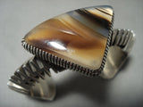 The Most Talented Native American Jewelry Silver Smith Of San Felipe Isaiah Ortiz Agate Native American Jewelry Silver Bracelet-Nativo Arts