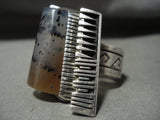 The Most Talented San Felipe Native American Jewelry Silver Smith Agate Ring-Nativo Arts