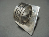 The Most Talented San Felipe Native American Jewelry Silver Smith Agate Ring-Nativo Arts