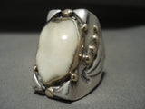 The Most Unique Orville Tsinnie (d.) 14k Gold Native American Jewelry Silver Ring - Signed-Nativo Arts
