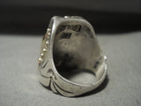 The Most Unique Orville Tsinnie (d.) 14k Gold Native American Jewelry Silver Ring - Signed-Nativo Arts