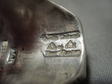 The Most Unique Orville Tsinnie (d.) 14k Gold Native American Jewelry Silver Ring - Signed-Nativo Arts