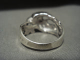 The Most Unique Vintage Navajo Calvin Begay Native American Jewelry Silver Bird Ring Old-Nativo Arts