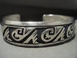 Thick And Heavier Men's Larger 'Authentic Thomas Singer' Native American Jewelry Silver Bracelet-Nativo Arts