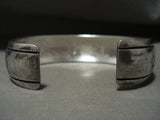 Thick And Heavier Men's Larger 'Authentic Thomas Singer' Native American Jewelry Silver Bracelet-Nativo Arts