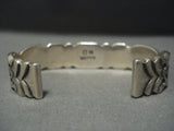Thick And Heavy!! Vintage Navajo Native American Jewelry jewelry Dry Creek Turquoise Sterling Silver Bracelet-Nativo Arts