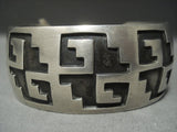 Thick And Heavy!! Vintage Navajo Sterling Native American Jewelry Silver Bracelet Old Pawn Cuff-Nativo Arts