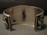 Tight Spider Matrix Vintage Navajo Turquoise Native American Jewelry Silver Leaves Bracelet-Nativo Arts